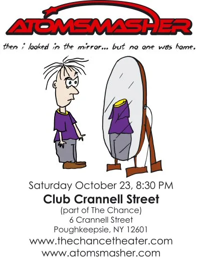 Atomsmasher flyer: Club Crannell Street, October 23, 2004